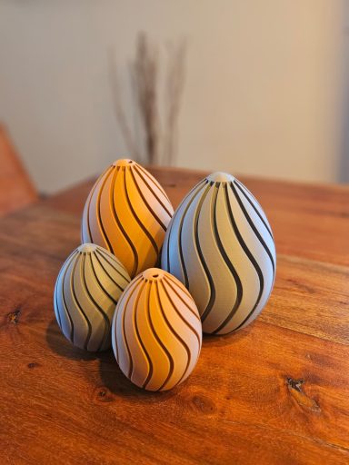 Ostereier Welle Ostereier PLA 3D Druck